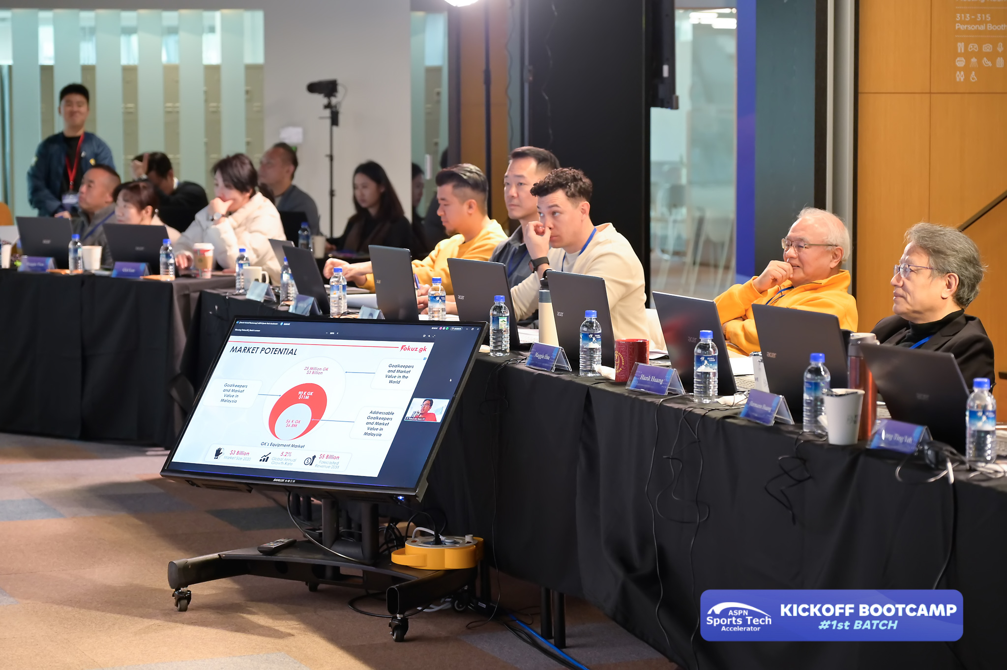 (圖)This year the ASPN Sports Tech Accelerator was joined by 46 domestic and foreign teams. More than 20 judges selected outstanding teams to take part in a special project guided by the Sports Administration.